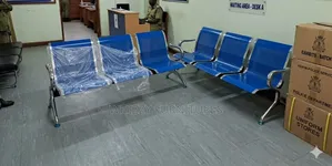 Blue Waiting Benches 3seater