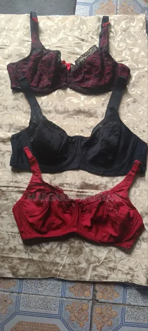 Black, White, Red and Beige Push Up Bras