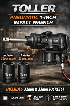 Toller Pneumatic 1inch Impact Wrench With 2bits