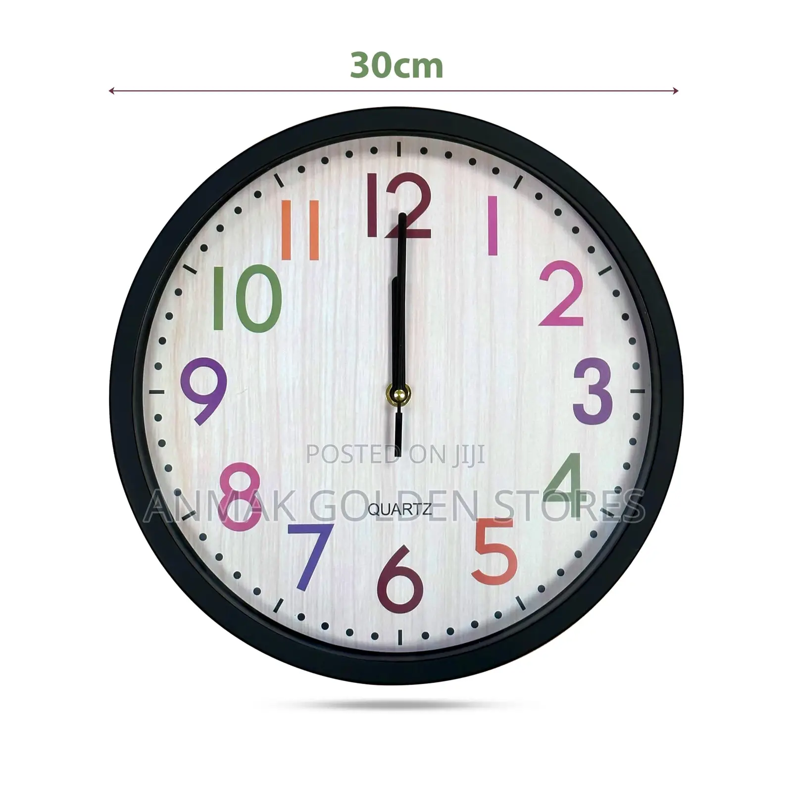 Rainbow Font Wall Clocks.