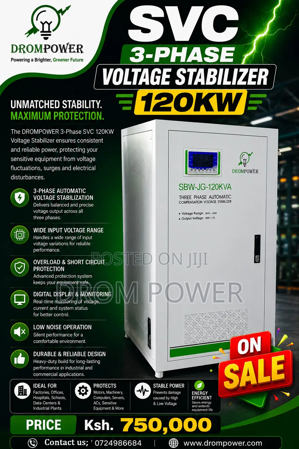 SVC 120kw Voltage Stabilizer