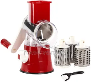 Table Top Rotary Drum Grater With 3 Slicing Options