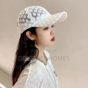 Lace Flower Thin Baseball Cap_st