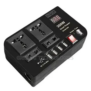 E8982 Car Power Inverter 300w 12v Dc -220v Ac 4usb Output