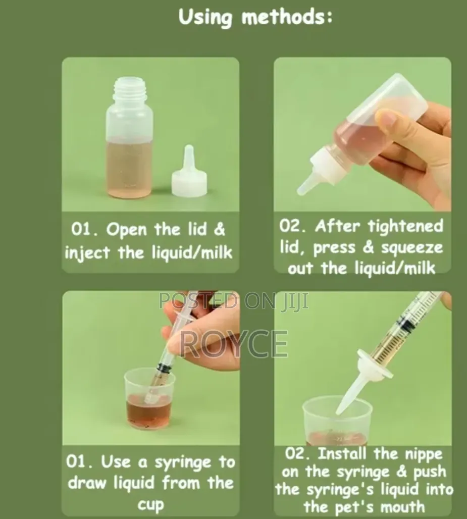 Pet Feeding Syringe Set