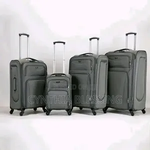 4 in 1 Suitcases- Grey- Fabric