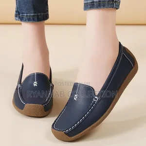Orthopedics Leather Ladies Loafers