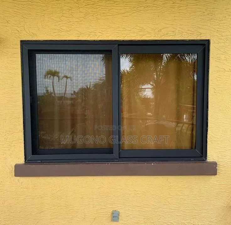 Heavy Grey Aluminium Sliding Window