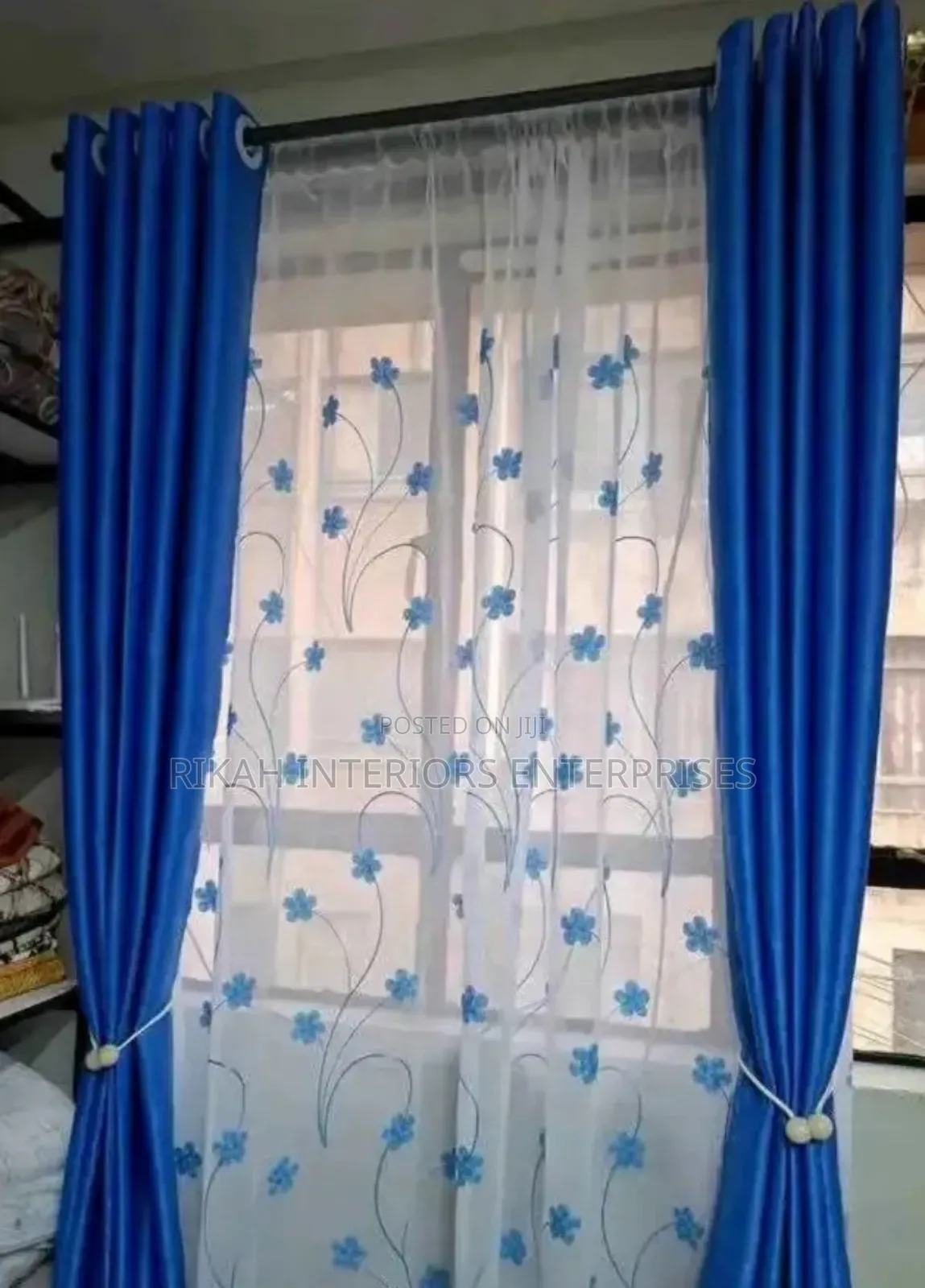 Sky Blue Curtains Curtains Environmental Friendly Robertson's