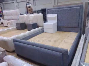 5x6 Flat Chester Bed King Size  Gray