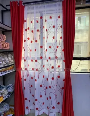 Orange Mixed Curtains Curtains With Sheers Environmental Friendly