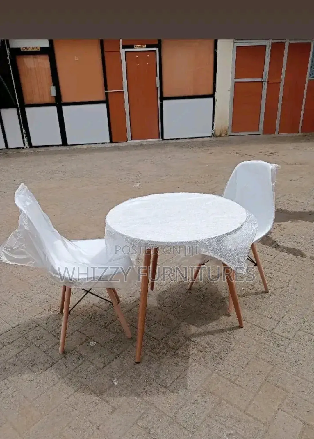 All White Dining Table/Eames Dining Set