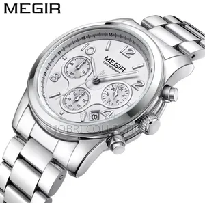 Megir Chronograph Gents Stainless Steel Watches