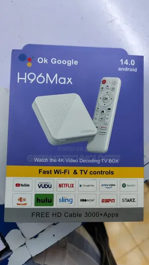 H96max Android 14.0 Tv Box With Ok Google