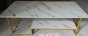 Executive White Marble Coffee Table
