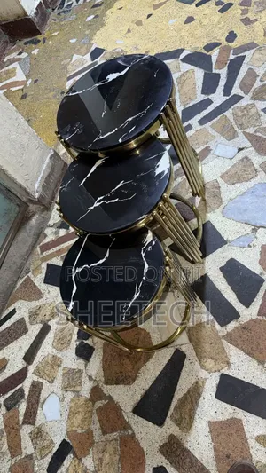 3 in 1 Executive Pure Marble Table