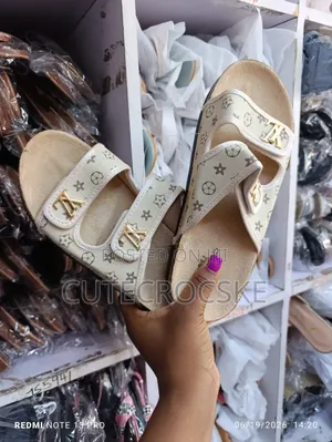 Stylish Women Double Strap Designer Slide Sandals