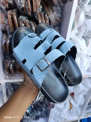 Trendy Double Buckle Unisex Slides Sandals