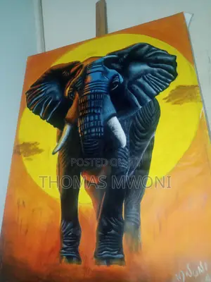 Hand Painted Elephant