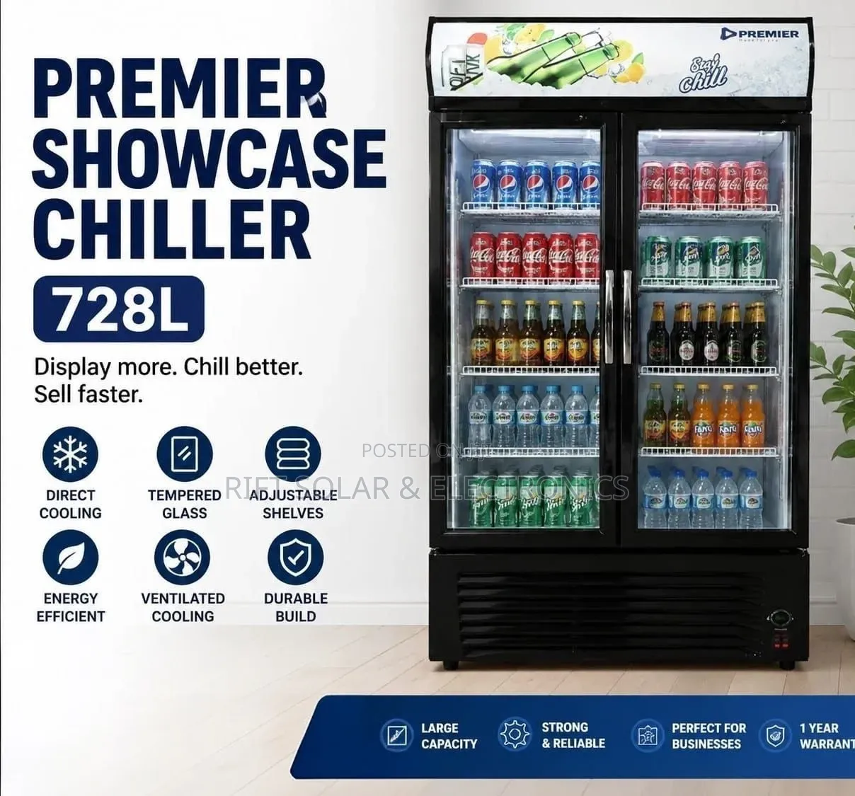 Commercial Ventilated Display Fridge