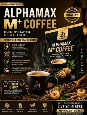 Alphamax M+ Coffee – Limited Stock, Boost Your Energy!