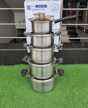 10pcs Smart Stainless Steel Cookware Set