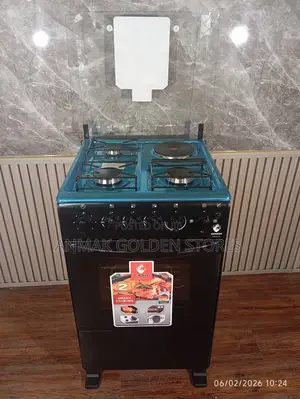 50×55 Euroken 3+1 Standing Cooker With Electric Oven Cooker