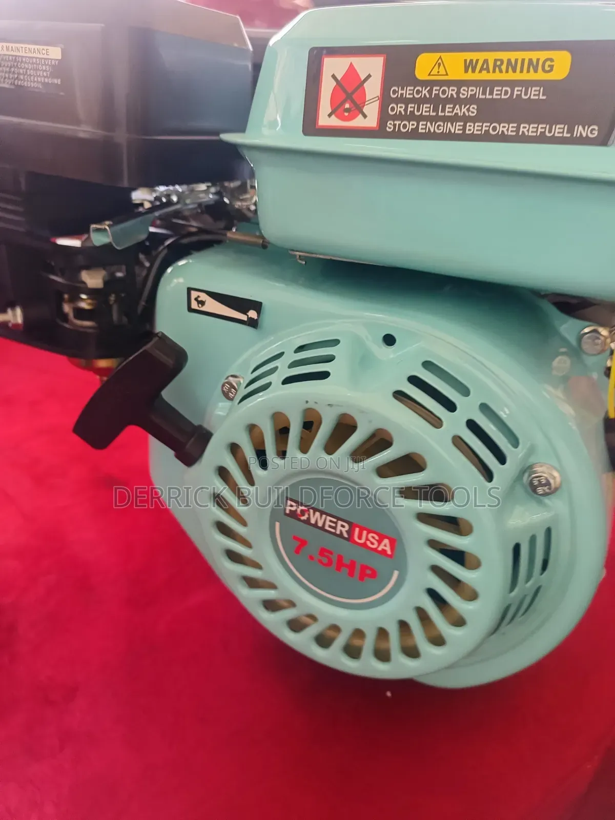 Power Usa 7.5hp Gasoline Driven Engine