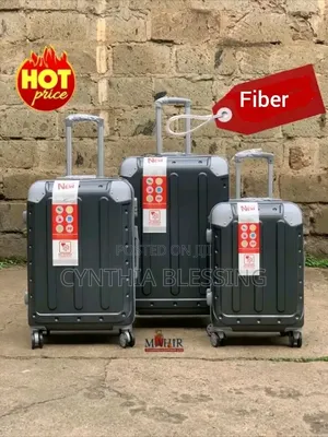 Fiber Suitcase Maroon Suitcase
