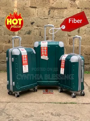 Fiber Suitcase Green Suitcase