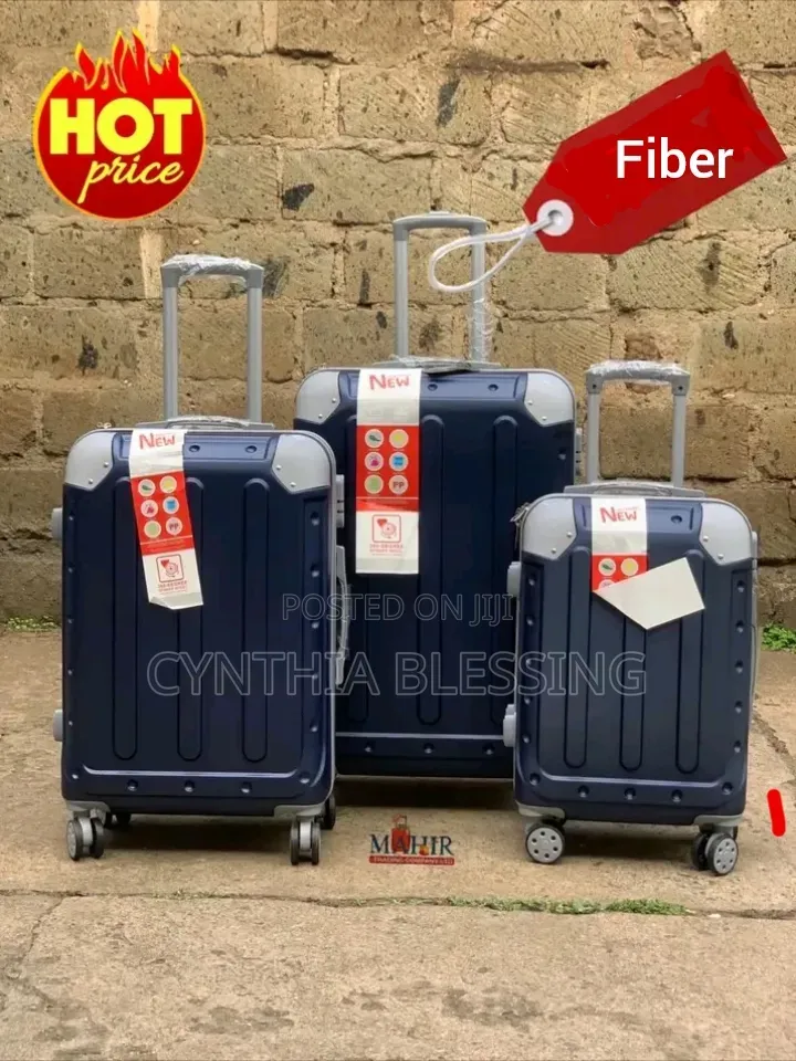 Fiber Suitcase Green Suitcase