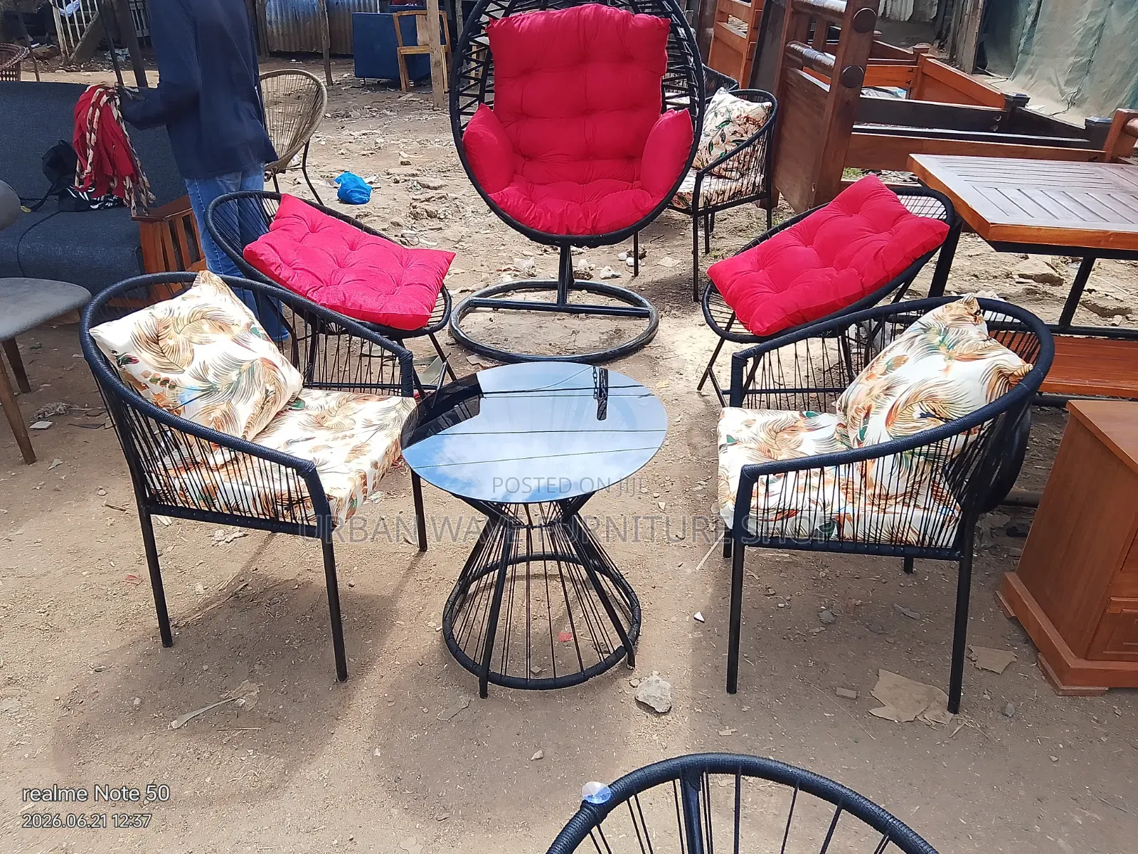 Strong Metallic Stands Balcony Set (Outdoor Set)