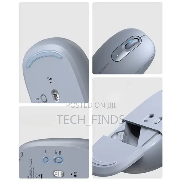 Ugreen 2.4g Wireless Mouse Dusty Blue - Mu105