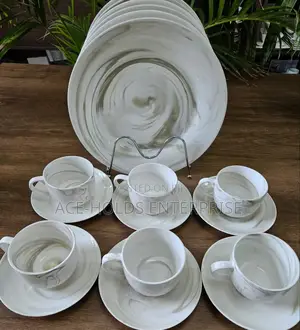 18 Pieces Styled Ceramic Dinner Set Plates With Coffee Cups