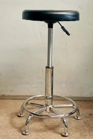 Stainless Steel Adjustable Doctor's Stool Without Backrest