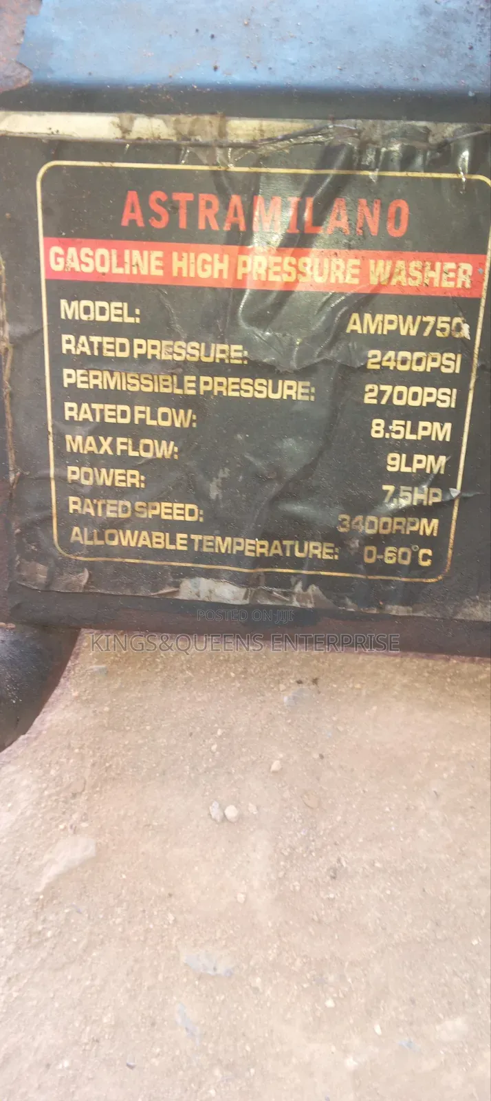 Petrol Pressure Washer