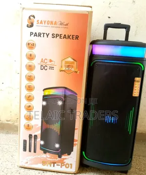 Sayona Party Speaker
SHT-P01
Ac/Dc
20000 Watts
Output Power-80wtts