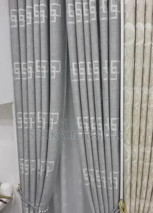 Grey Textured Curtains Curtains Environmental Friendly Robertson's