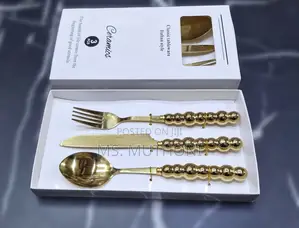 3-Piece Set Ft Italian Style With Golden Stainless Steel