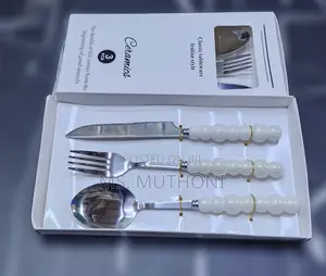 3-Piece Flatware Set Ft Polished Stainless Steel Knife ,Fork Spoon