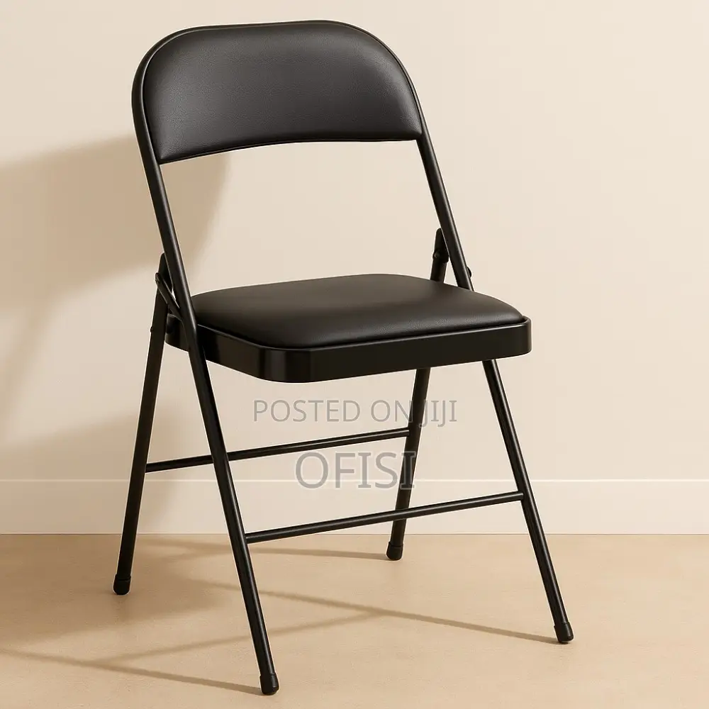 Office Chair; Black Foldable Home Office Study Chair