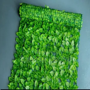 Melon Leaves Themed Artificial Green Privacy Fence