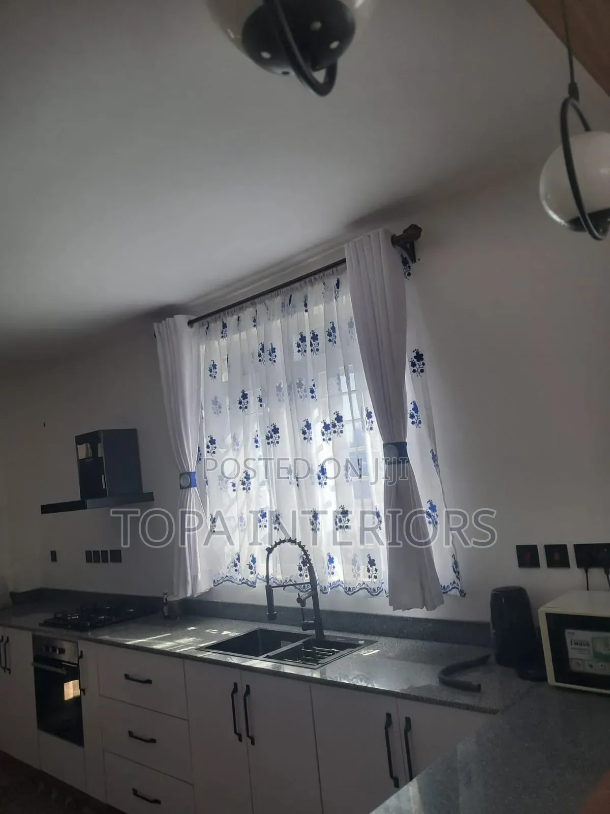White Kitchen Window Curtains Set Decorative Kitchen Privacy Curtains