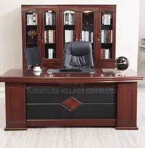 1800mm Office Mahogany Desk With Exetended Drawers