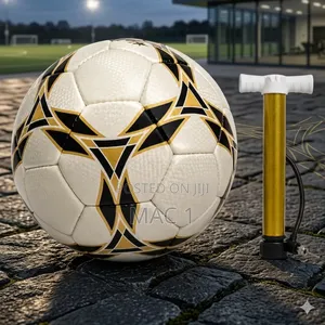 Complete Soccer Ball Gold Hand Pump Combo
