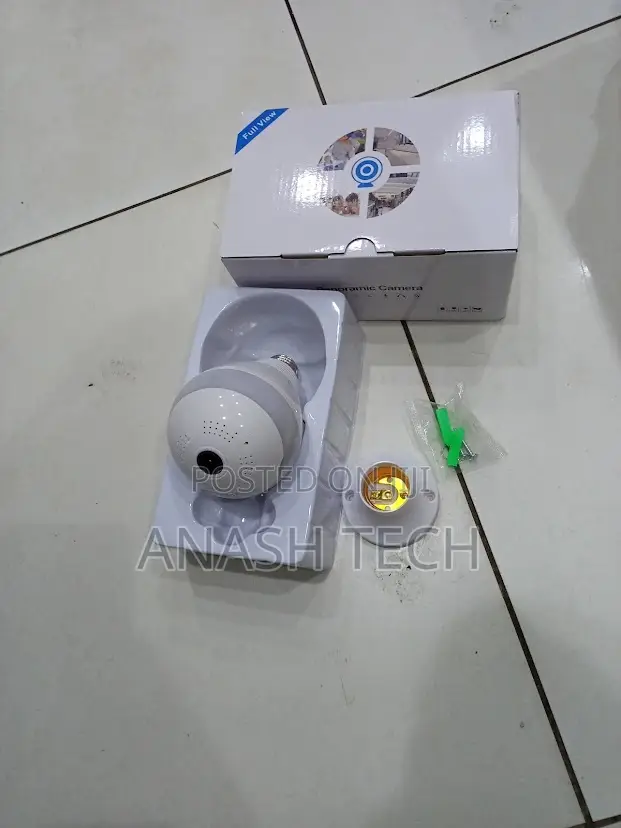 V380 Panoramic Light Bulb Camera With Remote Viewing