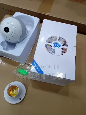 V380 PTZ Bulb Camera 360° Panoramic Surveillance