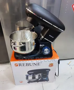 Rebune 7l Stand Mixer | Heavy Duty Dough Mixer | Stainless Steel Bowl