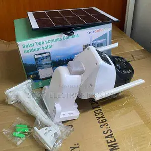 Full-Color Night Vision V380 CCTV 4g 4mp Solar Cam Sim Card Wireless