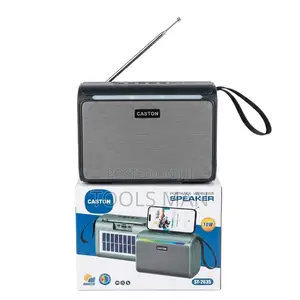 Rechargeable Solar Wireless Bluetooth Speaker.Fm Radio.Usb,Aux,St-2635